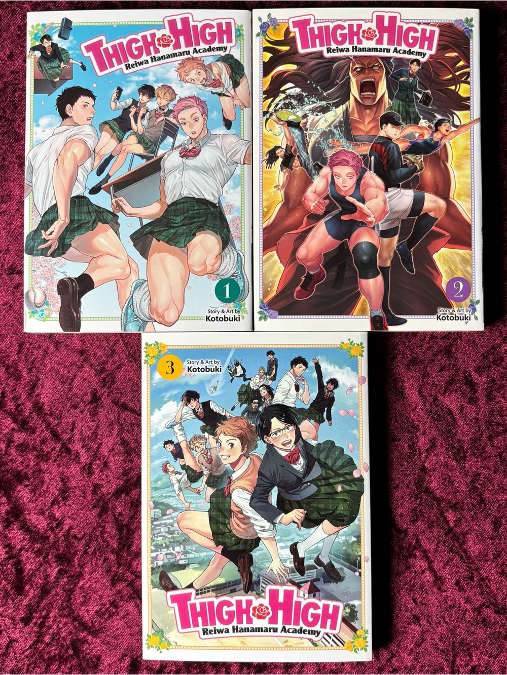Thigh High: Reiwa Hanamaru Academy Volumes 1–3 Manga